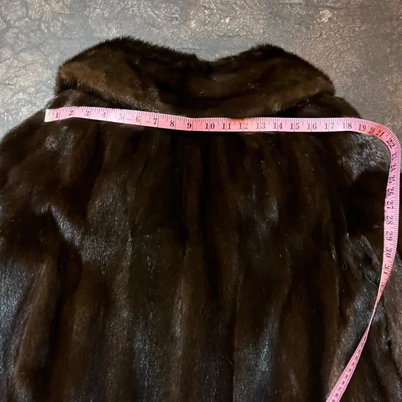 Jonclif Vintage Chocolate Luxury Mink Coat, XL